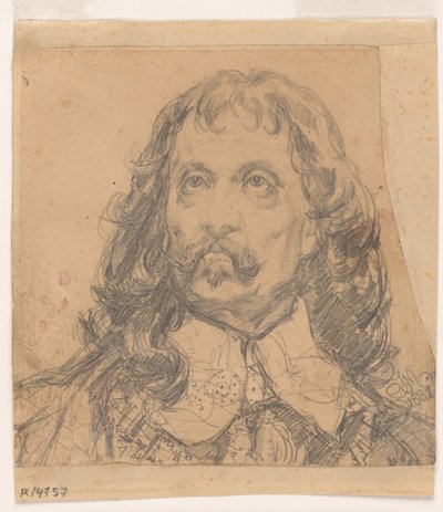 Studium portretowe do głowy Jana Kazimierza (prawdopodobnie studium do obrazu). autorstwa Jan Matejko