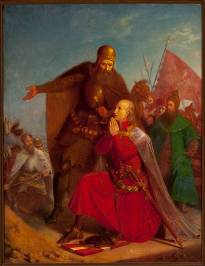 Władysław Jagiełło z Witoldem modlący się przed bitwą pod Grunwaldem autorstwa Jan Matejko