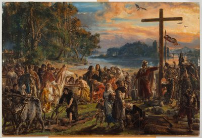 Zaprowadzenie chrześcijaństwa. R.P. 965 autorstwa Jan Matejko
