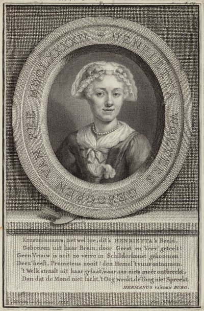 Portret OP Henrietta von Bee autorstwa Jan Maurits Quinckhardt