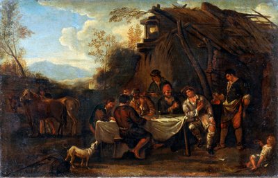 Wesołe spotkanie”, XVII wiek. autorstwa Jan Miel