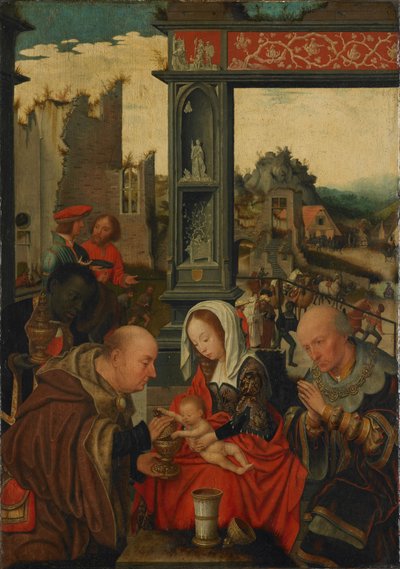 Adoracja Królów, 1525 autorstwa Jan Mostaert