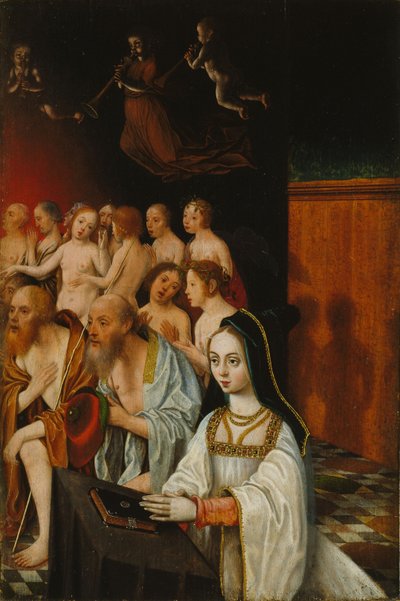 Dusze Sprawiedliwego i Dawcy, c. 1520 autorstwa Jan Mostaert