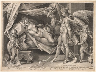 Kupidyn i Psyche, ok. 1600. autorstwa Jan Muller