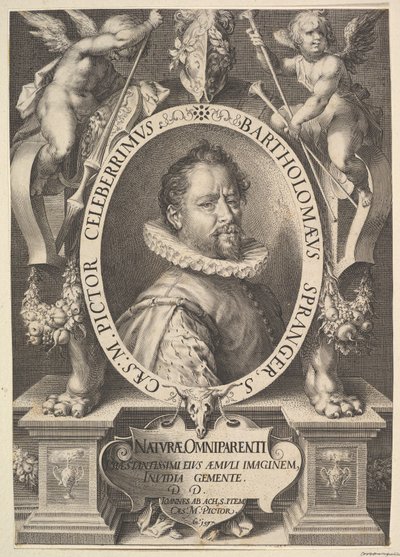 Portret Bartholomeusa Sprangera, ca. 1616. autorstwa Jan Muller