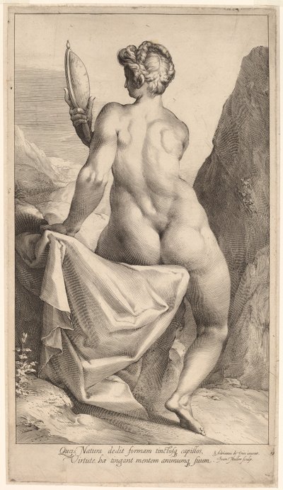 Roztropność autorstwa Jan Muller, after Adriaen de Vries