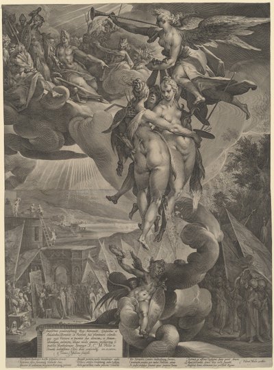 Apoteoza Sztuki autorstwa Jan Muller, after Bartholomaeus Spranger