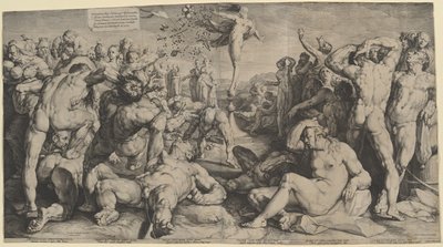 Fortuna rozdaje swoje prezenty autorstwa Jan Muller, after Cornelis Cornelisz van Haarlem