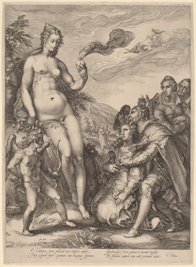 Kult Wenus autorstwa Jan Pietersz Saenredam, after Hendrik Goltzius