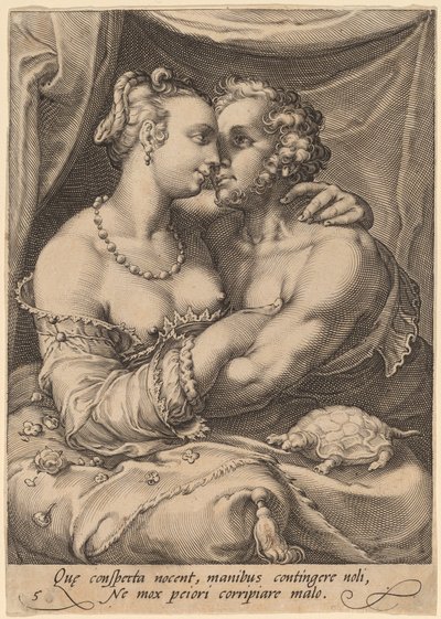 Dotykać autorstwa Jan Pietersz Saenredam after Hendrik Goltzius