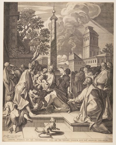 Chrystus i dzieci autorstwa Jan Sadeler I