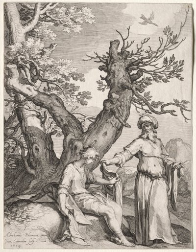 Ahijah i Jeroboam, 1604. autorstwa Jan Saenredam