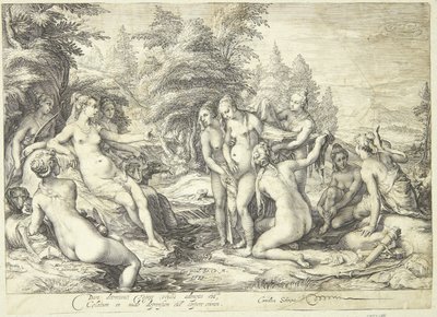 Diana i Callisto autorstwa Jan Saenredam
