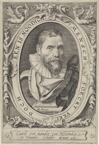 Portret Karela van Mander autorstwa Jan Saenredam