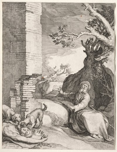 Przepowiednia Ahijah, 1604. autorstwa Jan Saenredam