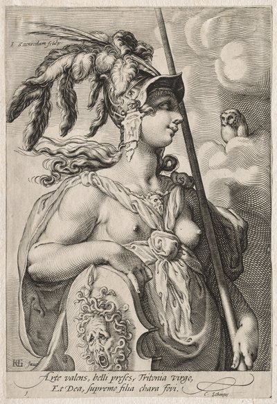 Trzy Boginie, ok. 1595. autorstwa Jan Saenredam