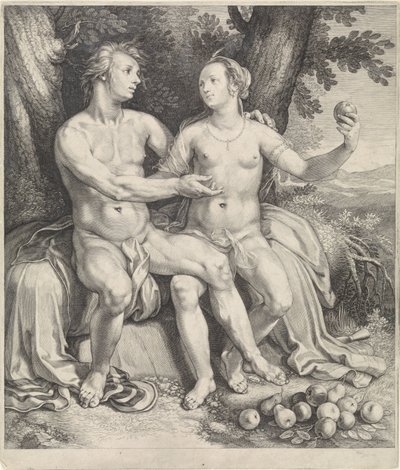 Vertumnus en Pomona autorstwa Jan Saenredam
