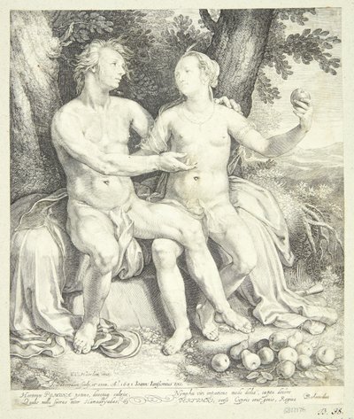 Vertumnus i Pomona autorstwa Jan Saenredam