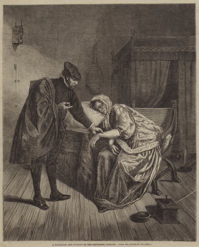Lekarz i pacjent XVI wieku autorstwa Jan Havickszoon Steen