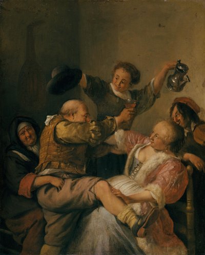 Lockere Gesellschaft autorstwa Jan Steen
