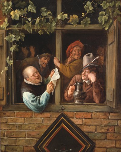 Retorycy przy oknie autorstwa Jan Steen