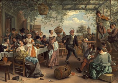 Tańcząca para autorstwa Jan Steen