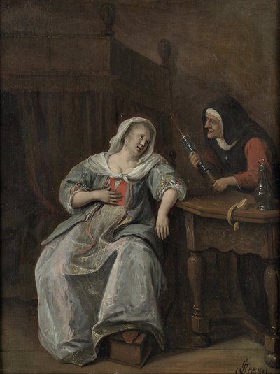 Chora kobieta autorstwa Jan Steen