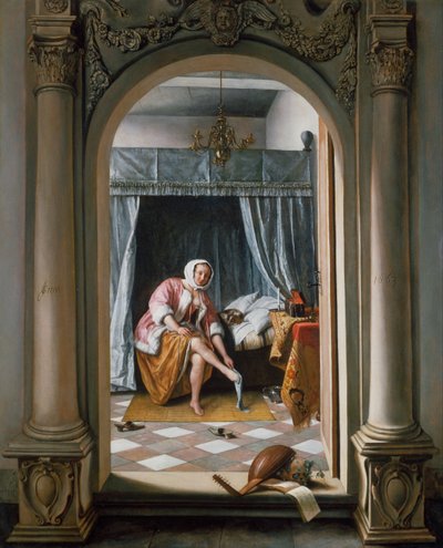 Kobieta w toalecie autorstwa Jan Steen