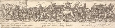 Wiara żołnierzy z wozem bagażowym i Śmierć na koniu autorstwa Jan Theodor de Bry