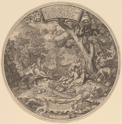 Złoty wiek autorstwa Jan Theodor de Bry after Abraham Bloemaert after Nicolaes