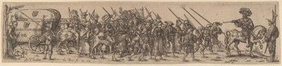 Pociąg bagażowy z sierżantem-major autorstwa Jan Theodor de Bry after Barthel Beham