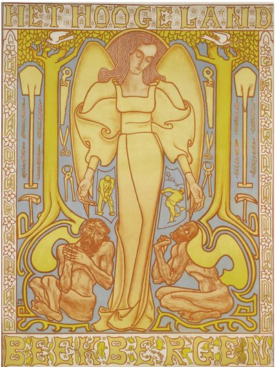 Hoogeland Beekbergen, 1896 r. autorstwa Jan Toorop