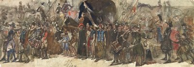 Cesarz Jawy (akwarela na ołówku na papierze) autorstwa Jan Toorop
