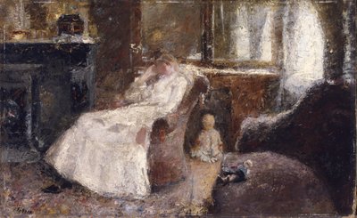 Kobieta w bieli autorstwa Jan Toorop