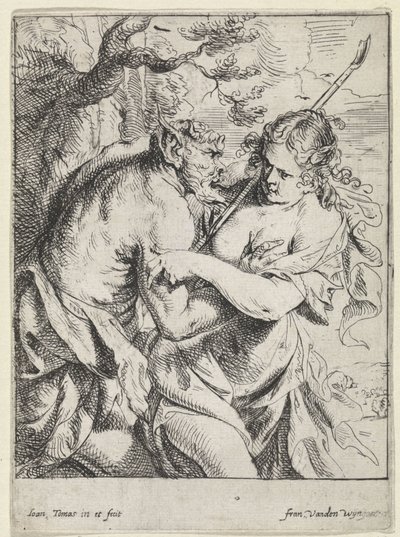 Satyr i pasterka autorstwa Jan Thomas