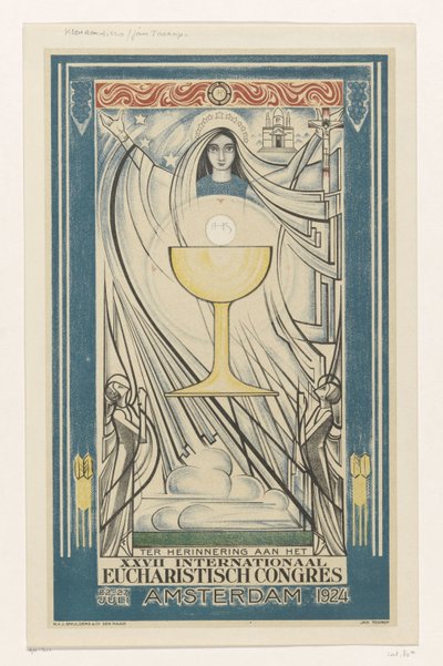 Plakat Międzynarodowego Kongresu Eucharystycznego, 1924 (tytuł serii) autorstwa Jan Toorop
