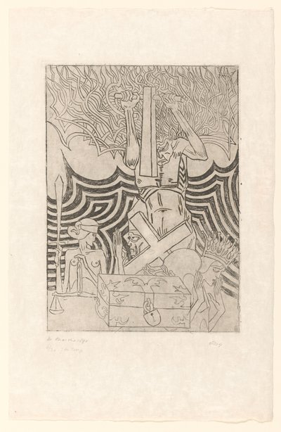 De Anarchie (oryginalny tytuł na obiekcie) De Anarchist (tytuł oryginalny) autorstwa Jan Toorop