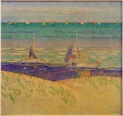 Krajobraz wydm z żaglówkami autorstwa Jan Toorop