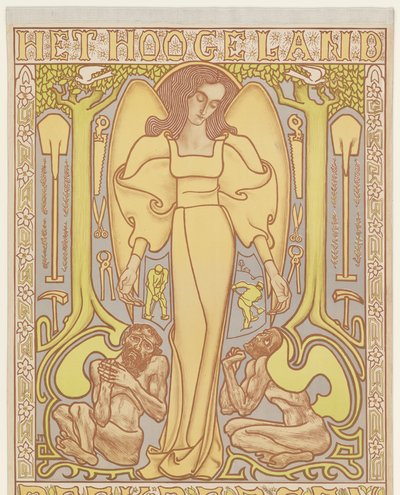 Wyżyna. Beekbergen (tytuł na obiekcie) autorstwa Jan Toorop