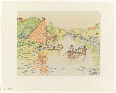 Kanał w Veere autorstwa Jan Toorop