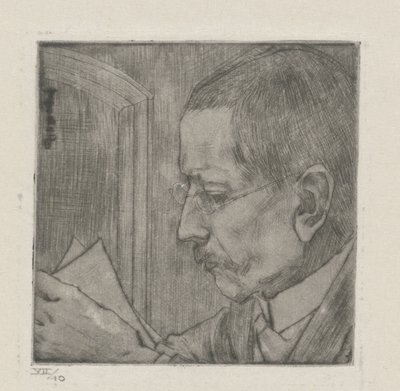 Portret van Aegidiusa Timmermana autorstwa Jan Toorop