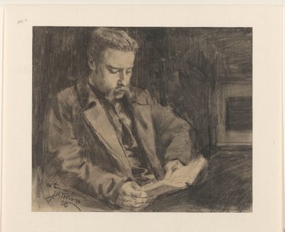 Portret Engelberta van Bevervoorde, strażnika zamku Muiden autorstwa Jan Toorop