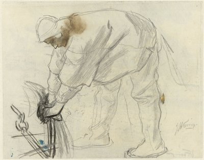 Studium marynarza z kotwicą autorstwa Jan Toorop