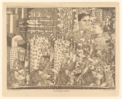 Zachwycona Gouda (oryginalny tytuł na obiekcie) autorstwa Jan Toorop