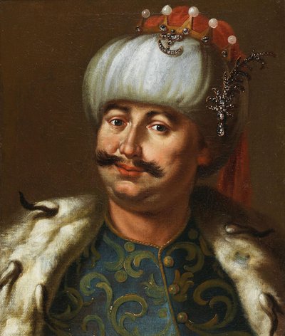Jan III Sobieski, król Polski, przebrany za sułtana osmańskiego. autorstwa Jan Tricius