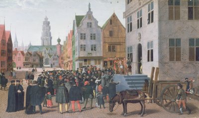 Ecce Homo (Chrystus ukazany ludowi) ok. 1565 r. (olej na płótnie) autorstwa Jan Van Wechelen