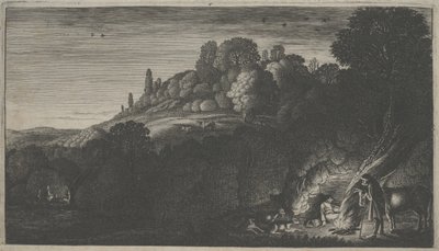 Ucieczka do Egiptu (rycina) autorstwa Jan Van de II Velde