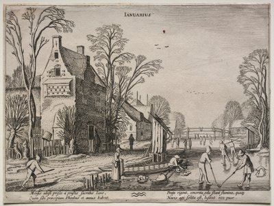 Dwanaście miesięcy: styczeń. autorstwa Jan Van de Velde