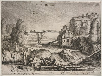 Dwanaście miesięcy: październik. autorstwa Jan Van de Velde