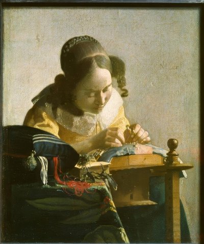 Koronkarka autorstwa Jan Vermeer van Delft